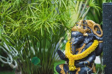 Ganesha Bali Ubud bahçesinde.