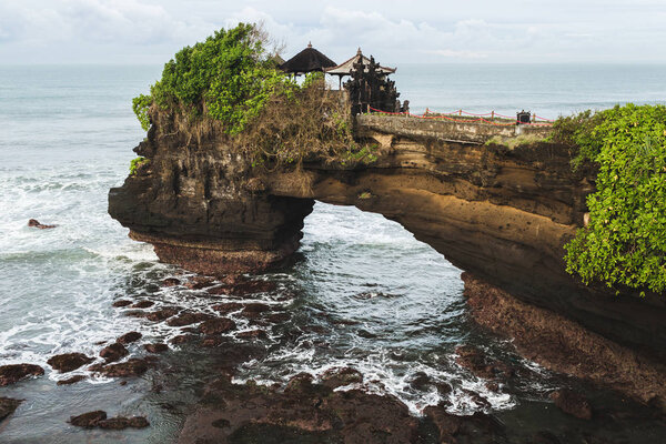 Sacred Balinese temple Tanah Lot. 