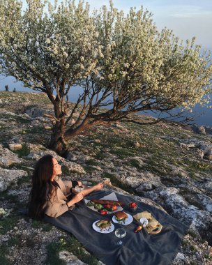 Kadını rahat piknik 