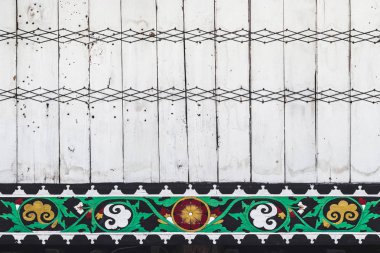 iş parçacığı desenleri ile duvar