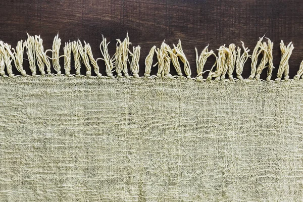 Бежевий килим з бахромою — стокове фото
