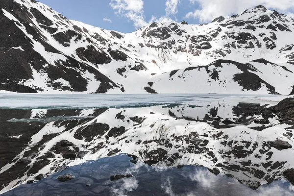 Замерзшее озеро Сильтранкель — стоковое фото