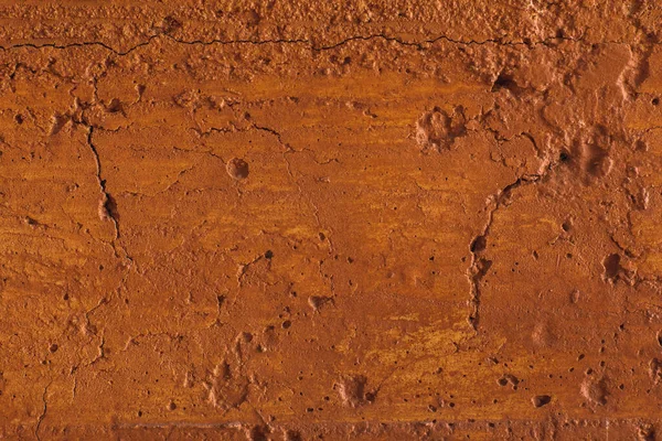 Traditionelle Marokkanische Terrakottafarben Hintergrund Orangefarbene Oder Ockerfarbene Wandtextur Schäbiger Beton — Stockfoto