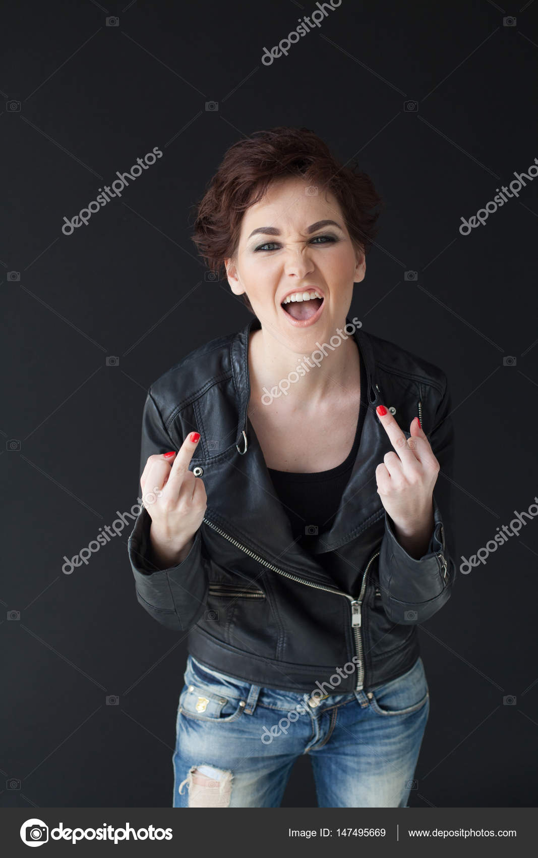 Fancy store leather jacket