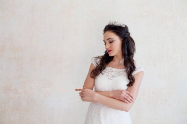 Taç gelin gelinlik ile prncessa