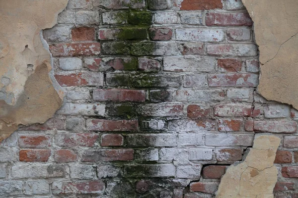 A antiga parede de tijolo textura fundo pedra — Fotografia de Stock