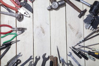 tamir için inşaat araçları çekiç tornavida