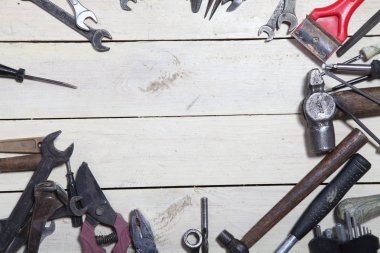 tamir için inşaat araçları çekiç tornavida