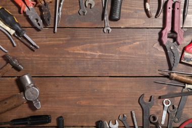 araçları onarım bıçaklar için anahtarları kerpeten çekiç