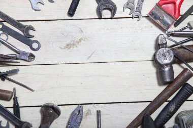 tamir için inşaat araçları çekiç tornavida