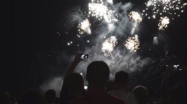 güzel Fireworks Festival Fireworks seyreden