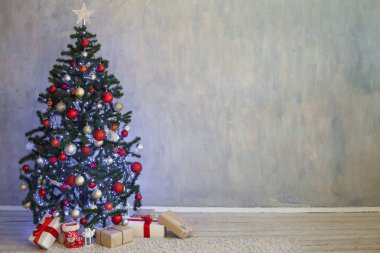 Noel dekorasyonu için Noel hediye ile