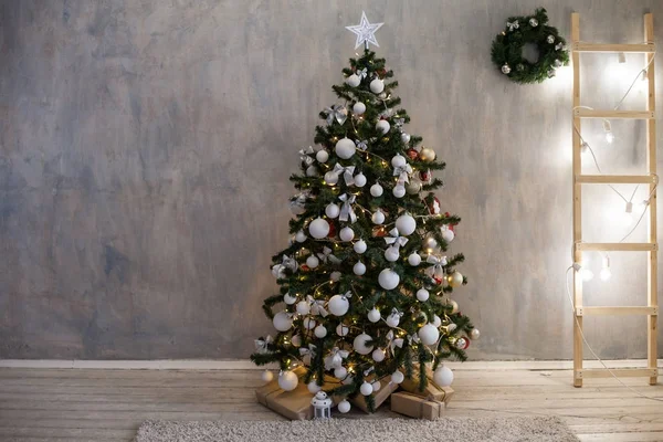Natal árvore de Natal decoração do presente — Fotografia de Stock