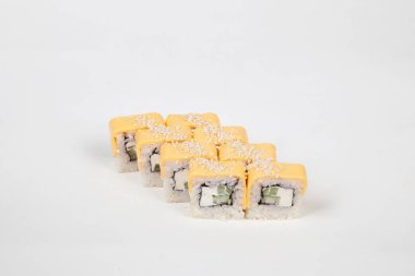 Suşi Japon Gıda Restoran balık pirinç alır.