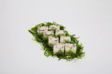 Suşi Japon Gıda Restoran balık pirinç alır.