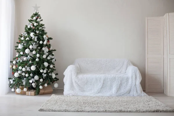 Presentes de Natal Decoração de Natal vermelho branco — Fotografia de Stock