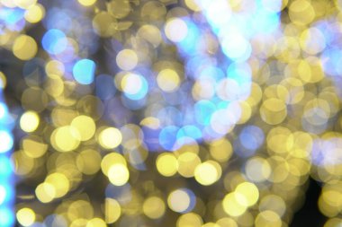 Işıklar Bokeh doku arka plan çelenk