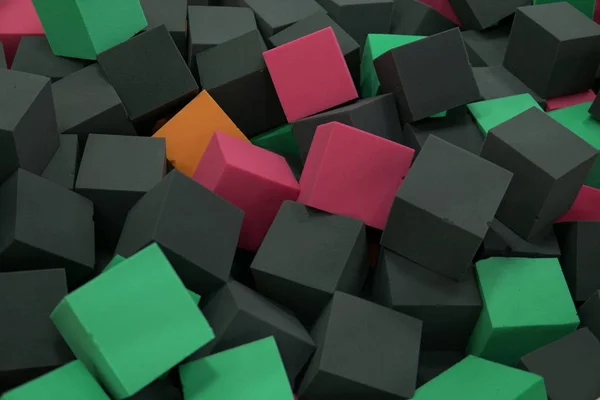 Veel zachte vierkante blokjes textuur achtergrond — Stockfoto