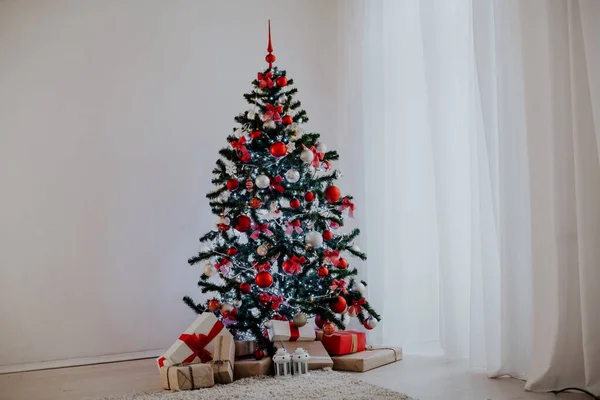 Yeni yıl Noel ağacı dekor hediyeler Noel — Stok fotoğraf