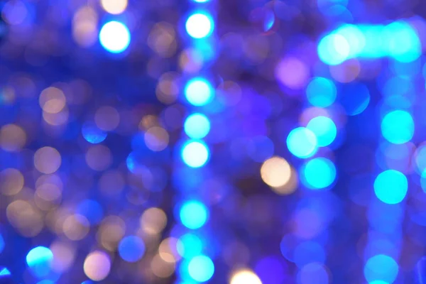 ライトガーランドクリスマスサイド新年の休日の装飾 — ストック写真