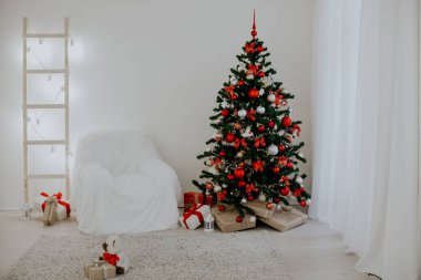 İle Noel ağacı Noel ışıkları Oda hediyeler sunar