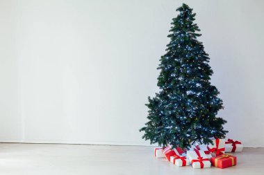 Noel von ışıkları çelenkler Noel ağacı hediyeleri yeni yıl