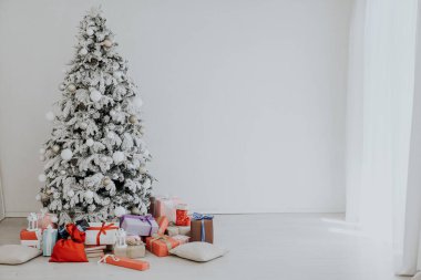 ağacı Yılbaşı ağacı yılbaşı hediye tatil kartı iç