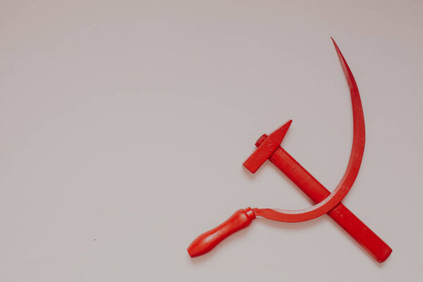 red sickle and hammer communism USSR Russia revolution