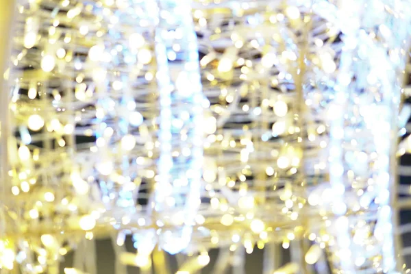 Julbelysning garland sida dekoration för det nya året — Stockfoto