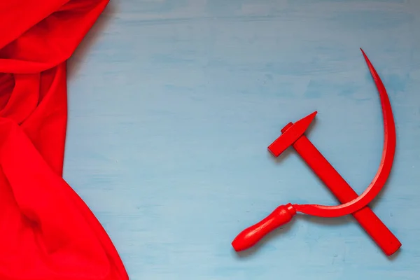 stock image red sickle and hammer symbol of communism in the Soviet Union history of Russia