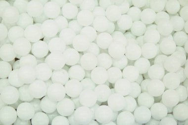 çok sayıda beyaz yuvarlak top dokusu arka plan beyaz