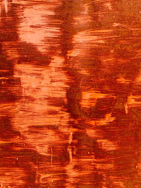 Rusty vintage orange metal wall texture as background