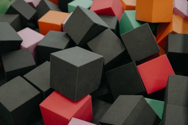 birçok yumuşak kare küp doku arkaplan dokusu