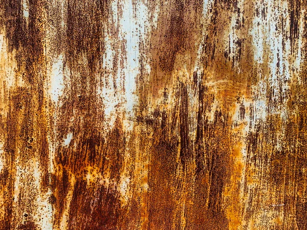 古い錆びたヴィンテージメタルの壁の背景 — ストック写真