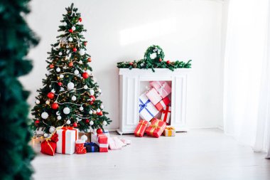 Noel ağacı Garland ışıkları yeni yıl Noel iç tatil hediyeler kış
