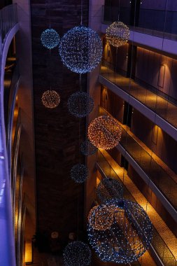 çok renkli ışıklar Garland ev iç