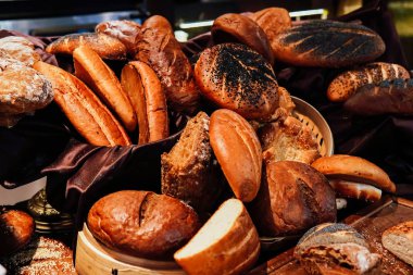 taze pişmiş ekmek fırını, ekmek somun