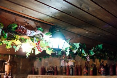 Vintage fıçı mahzeni üretim konyak b