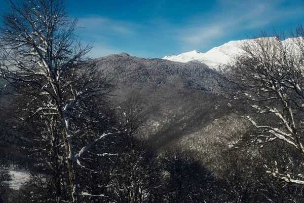 Le sommet de la station de ski d'hiver Mount Snow — Photo