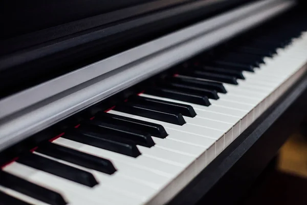 White and black keys musical instrument piano