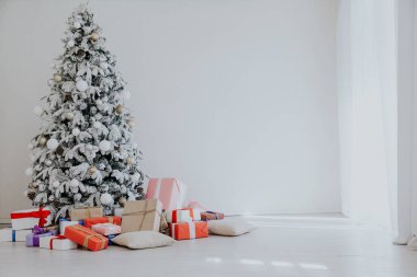 Garland ışıkları yeni yıl hediyeleri Noel ağacı tatil Beyaz Saray dekorasyonu