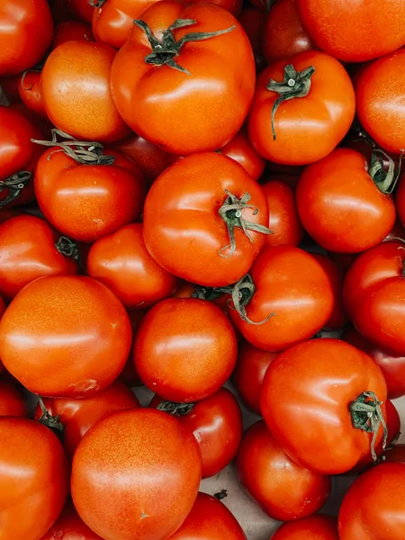 Rote Reife Tomate Zum Essen Wie Ein Hintergrund — Stockfoto