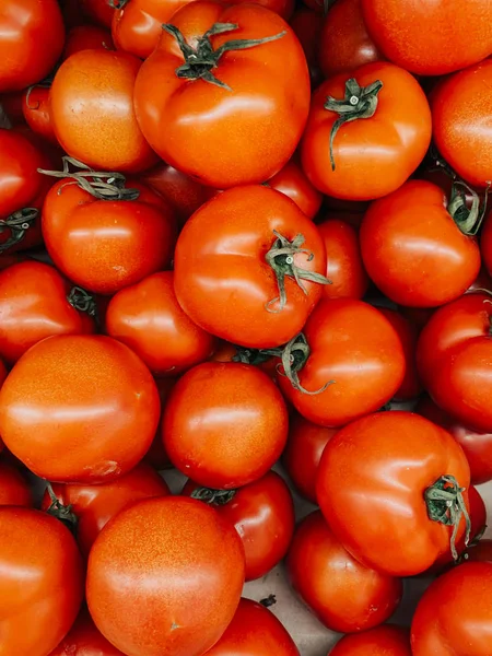 Tomate Maduro Vermelho Para Comer Como Fundo — Fotografia de Stock