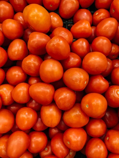 Rote Reife Tomaten Die Viele Vitamine Fressen — Stockfoto