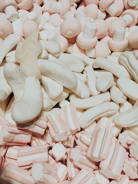 Pyszne Słodkie Cukierki Jedzenia Marmolady Jako Tło — Zdjęcie stockowe