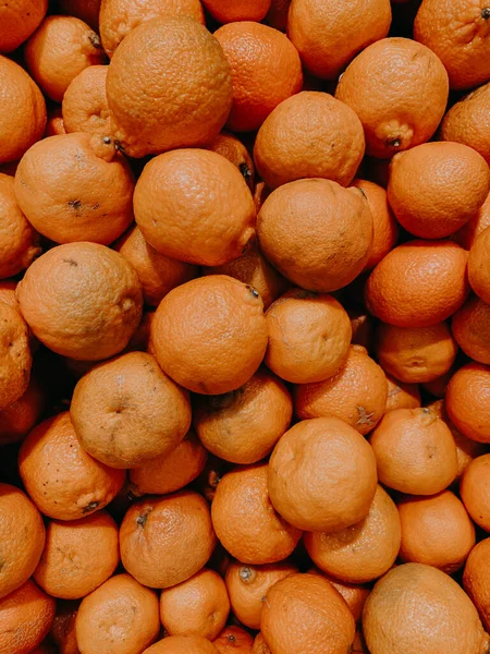 Muitas Tangerinas Maduras Para Comer Como Fundo — Fotografia de Stock