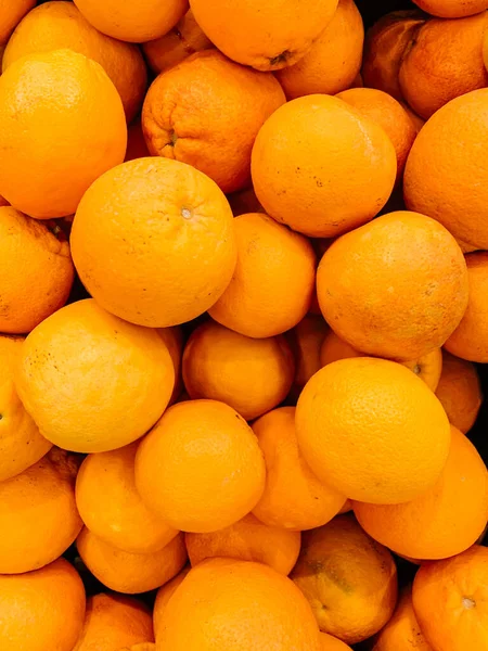 Πολλά Ώριμα Πορτοκάλια Για Τρώτε Σαν Φόντο — Φωτογραφία Αρχείου