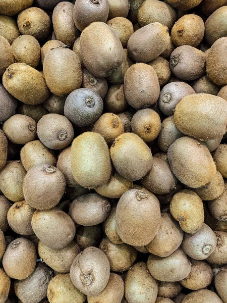 Lots Ripe Delicious Kiwis Eating Background — Stock Photo, Image