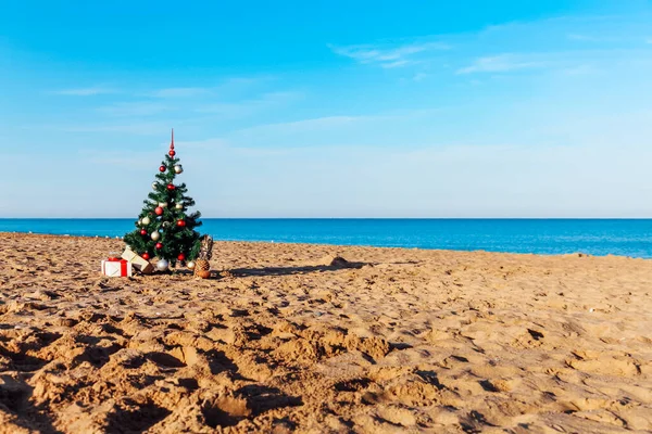 Neujahrsgeschenke für Weihnachten im Beach Beach Resort — Stockfoto