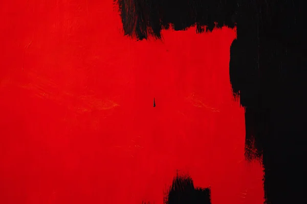 Pintado vermelho preto pintura parede textura fundo — Fotografia de Stock
